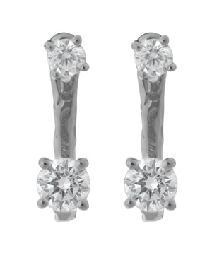 Orphelia 'Lykke' Dames 925 Sterling Zilver Dangle Oorbellen - Zilver ZO-7128