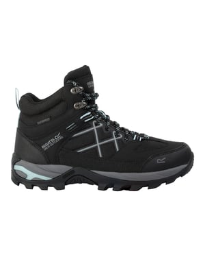 Regatta Womens/Ladies Samaris III Walking Boots (Black/Bleached Aqua)