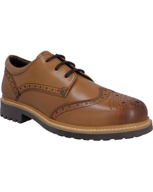 Hunter Cawdor Leer Heren Tan Brogues Schoenen