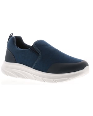 Focus Mens JerseyTrainers Comfy Wilkie Slip On navy