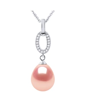 SHUTTLE zoetwater parel sieraden 9-10 mm Roze 925