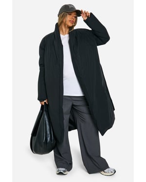 Maternity Belted Duvet Puffer Coat