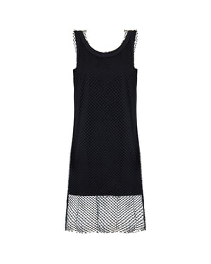 Armani Exchange Netted Womens Black Dress