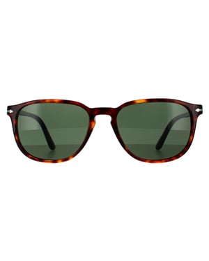 Persol Square Mens Havana Green Sunglasses