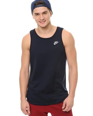 Nike Atletische Gym Casual Vest-tanktop voor heren in marineblauw