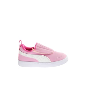 Puma Courtflex v2 Padded V Kids Pink Trainers
