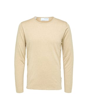 Selected Rocks knit crew neck kelp