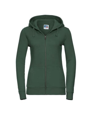 Russell Womens/Ladies Authentic Full Zip Hoodie (Bottle Green)