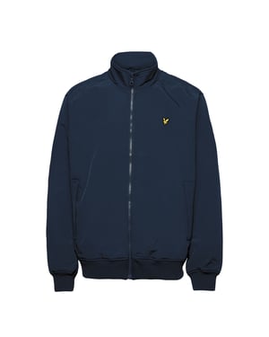Lyle & Scott Fleece fodrad trånghalsad marinblå jacka