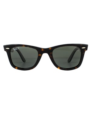 Ray-ban rechthoek unisex schildpad groen gepolariseerde zonnebril
