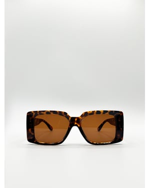 Oversized Square Frame in Tortoiseshell