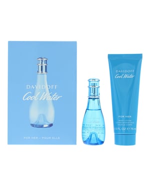 Davidoff Cool Water For Her Eau de Toilette 30ml + Body Lotion Gift Set