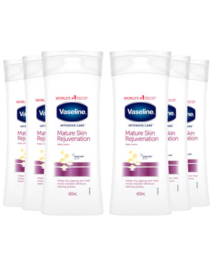 Vaseline Intensive Care Body Lotion Mature Skin 400ml, 6 Pack