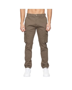 Crosshatch Mens Frentons Cargo Byxor (Khaki)