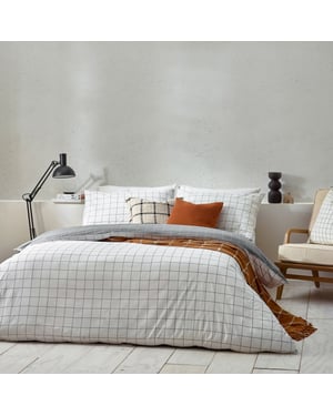 Yard Howarth Check Reversible Duvet Cover Set