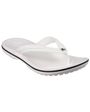 Crocs Unisex Crocband Flip Flops Vit