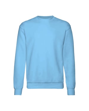 Fruit Of The Loom Kinder Unisex Premium 70/30 Sweatshirt (pak van 2) (Hemel Blauw)