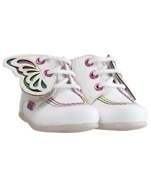 Kickers Hi Faires Kids White Boots