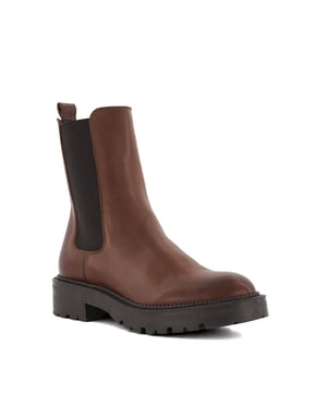 Dune Ladies Picture - Leather Cleated Biker Boots