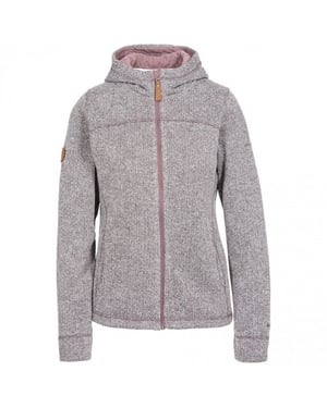 Trespass - Dames Reserve Fleece Vest met Capuchon (Grijs/Roze)