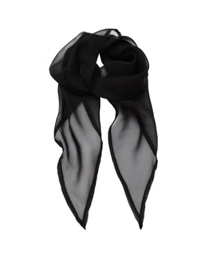 Premier Unisex Adult Colours Chiffon Scarf (Black)