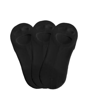 Superga Unisex Adult Invisible Socks (Pack of 3) (Black)