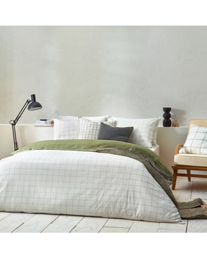 Yard Howarth Check Reversible Duvet Cover Set
