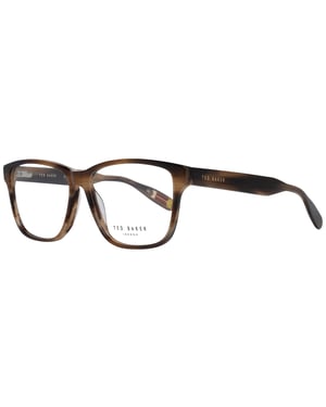 Ted Baker Square Mens Brown Horn Beige Glasses