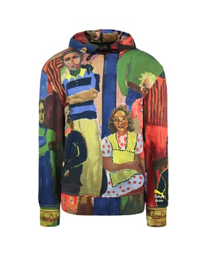 Puma x KidSuper Studios Long Sleeve Pullover Mens Printed Hoodie 530407 02