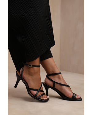 Wheres That From Womens 'Austin' Multi Strap Cross Over Mid Heels