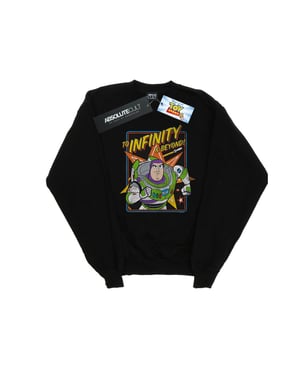 Disney Heren Toy Story 4 Buzz To Infinity Sweatshirt (Zwart)