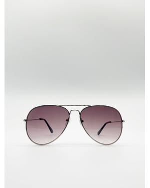 Classic Aviator Metal Frame Sunglasses