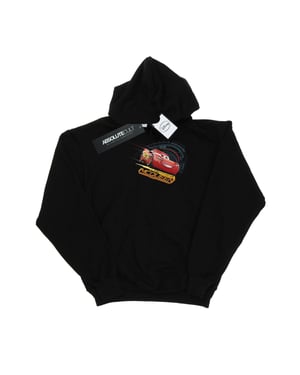 Disney Heren Cars Lightning McQueen Hoodie (Zwart)