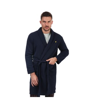 Men's Lyle And Scott Matthew Dressing Gown in Navy