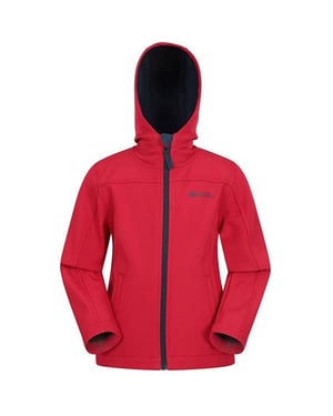 Mountain Warehouse Kinder/Kids Exodus Waterafstotend Soft Shell Jasje (Rood)