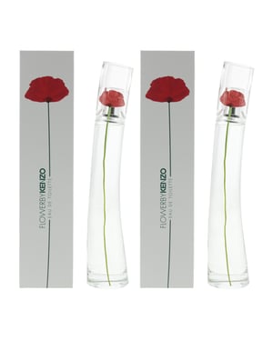 Flower By Kenzo Eau de Toilette 50ml Spray For Her x 2