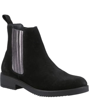 Hush Puppies Dames/Dames Stella Leren Enkellaarsjes (Zwart)