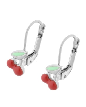 Orphelia 'Apple' Child's 925 Sterling Silver Drop Earrings - Silver ZO-7149/2