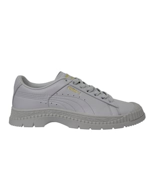 Puma Utility Leather Grey Low Lace Up Damskor Träningsskor 370982 02