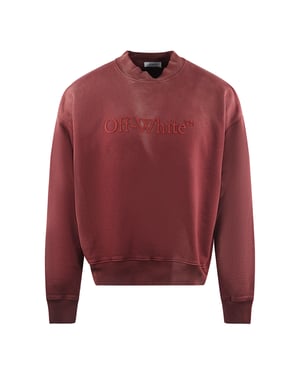 Off-White Laundry Skate Fit Red Sweatshirt