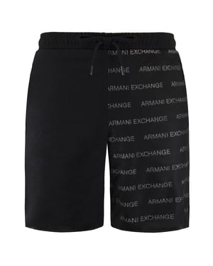 Armani Exchange Mens Black/Grey Shorts