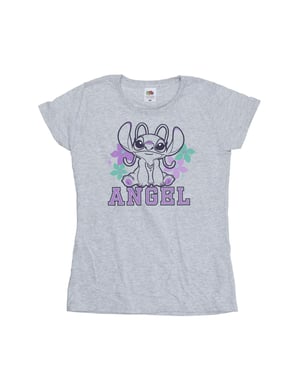 Disney Dames/Dames Lilo & Stitch Angel Katoenen T-Shirt (Sportgrijs)