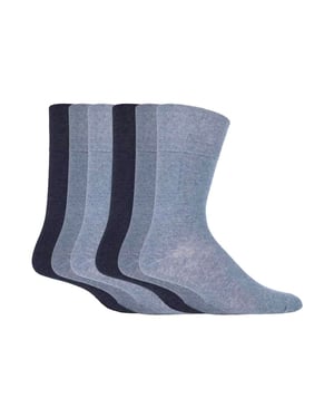 Gentle Grip - 6 Pairs Mens Gentle Grip Non Elastic Socks - MGG102