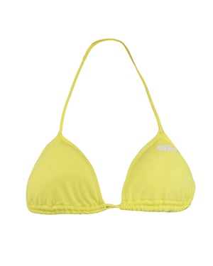 Nike Tie Up Swimwear Womens Adjustable Yellow Bikini Top 404423 710