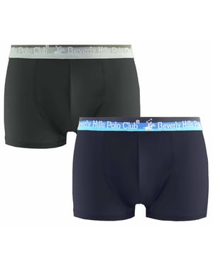 Beverly Hills Polo Club Mens 2-Pack Trunks