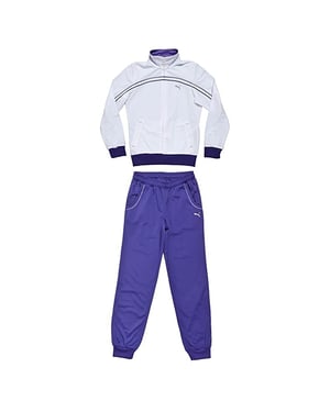 Puma Long Sleeve Zip Up White Purple Kids Track Suit 829349 01