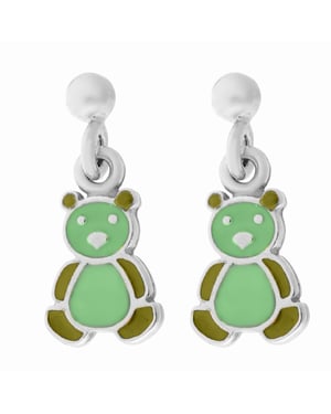 Orphelia 'Bear' Child's 925 Sterling Silver Drop Earrings - Silver ZO-7140/GR
