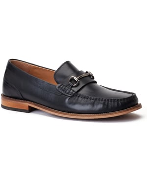 Base London Madison leren herenpantoffels zwart