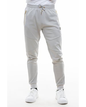 D-Rock Men's Cuffed Jogger with Gold Zipper Details Jogging Bottoms