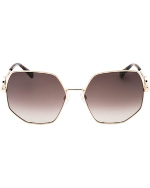 Marc Jacobs Havana Leg Ends Gold Sunglasses